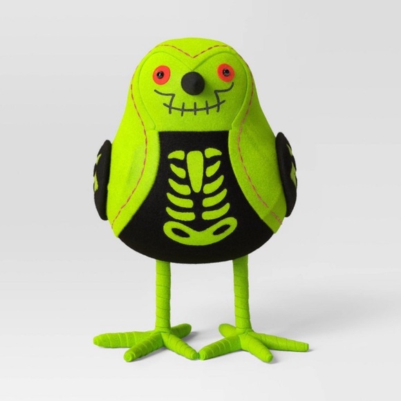 New 2024 Featherly ‘X-Ray’ Felt Bird Halloween fegurine. - Picture 3 of 3